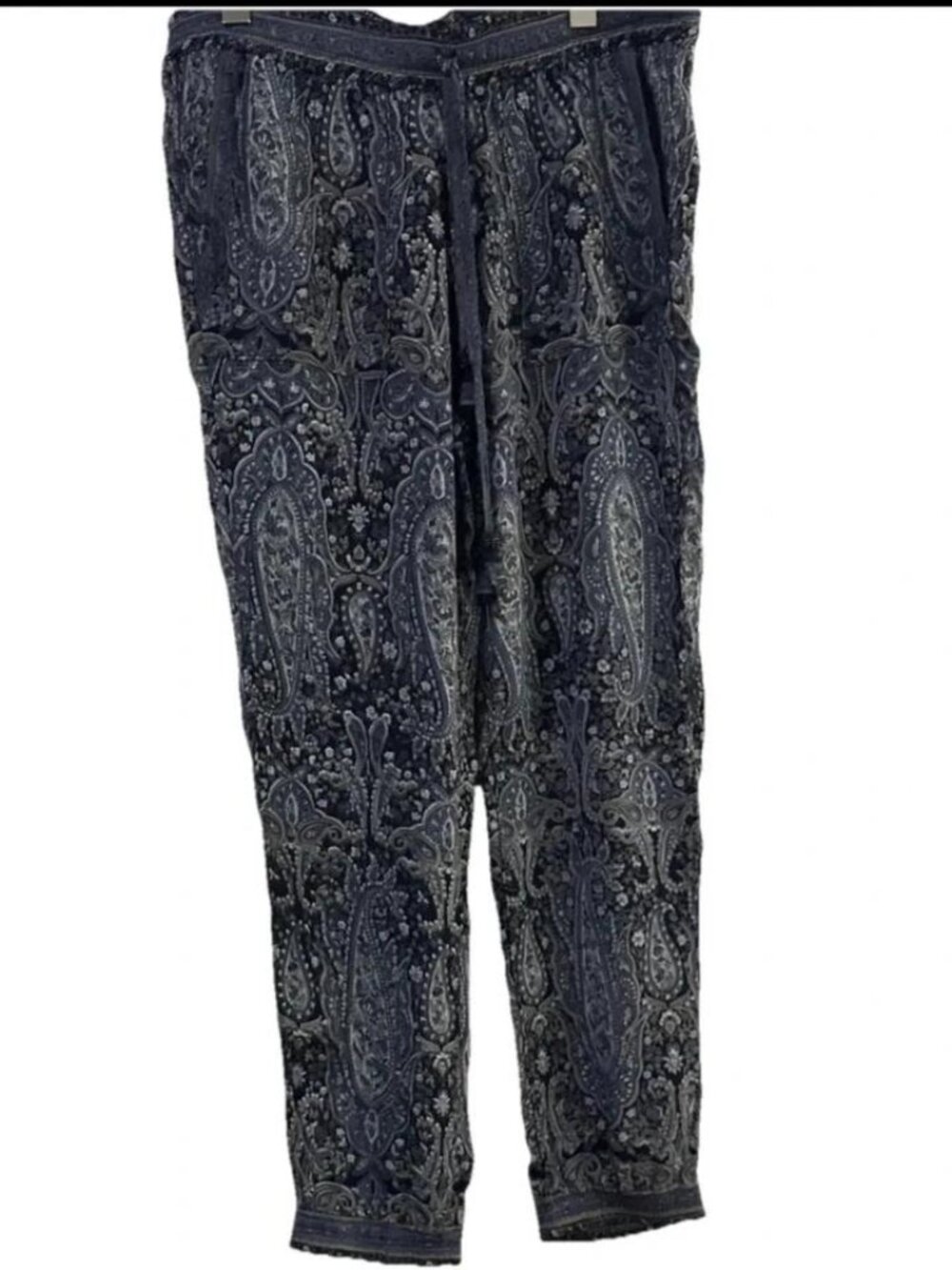 CALYPSO ST BARTH SILK BLACK OLIVE HAREM JOGGER PANTS NEW XS